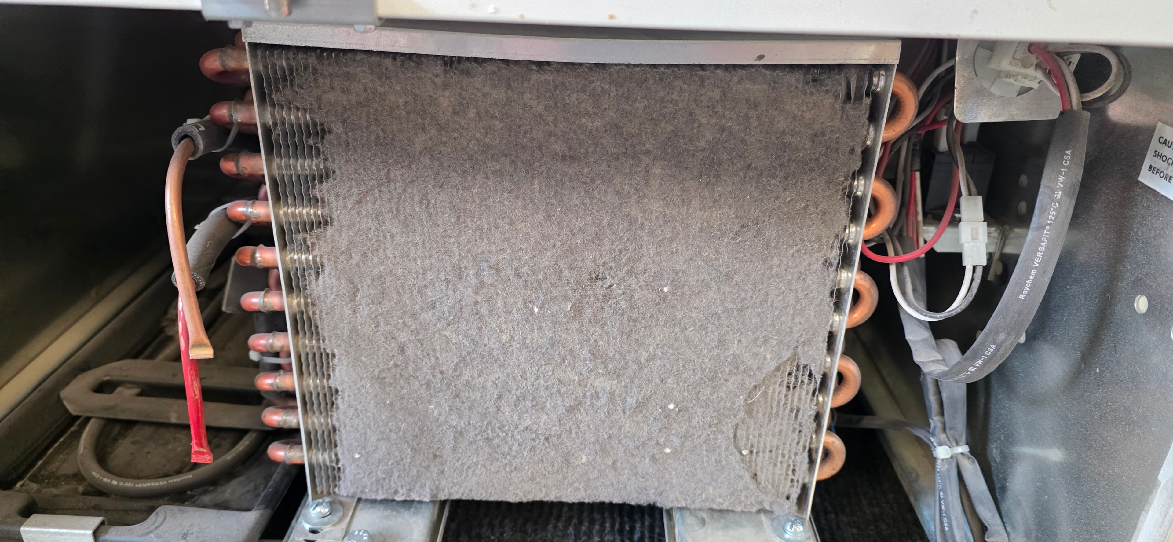 Clogged HVAC coils