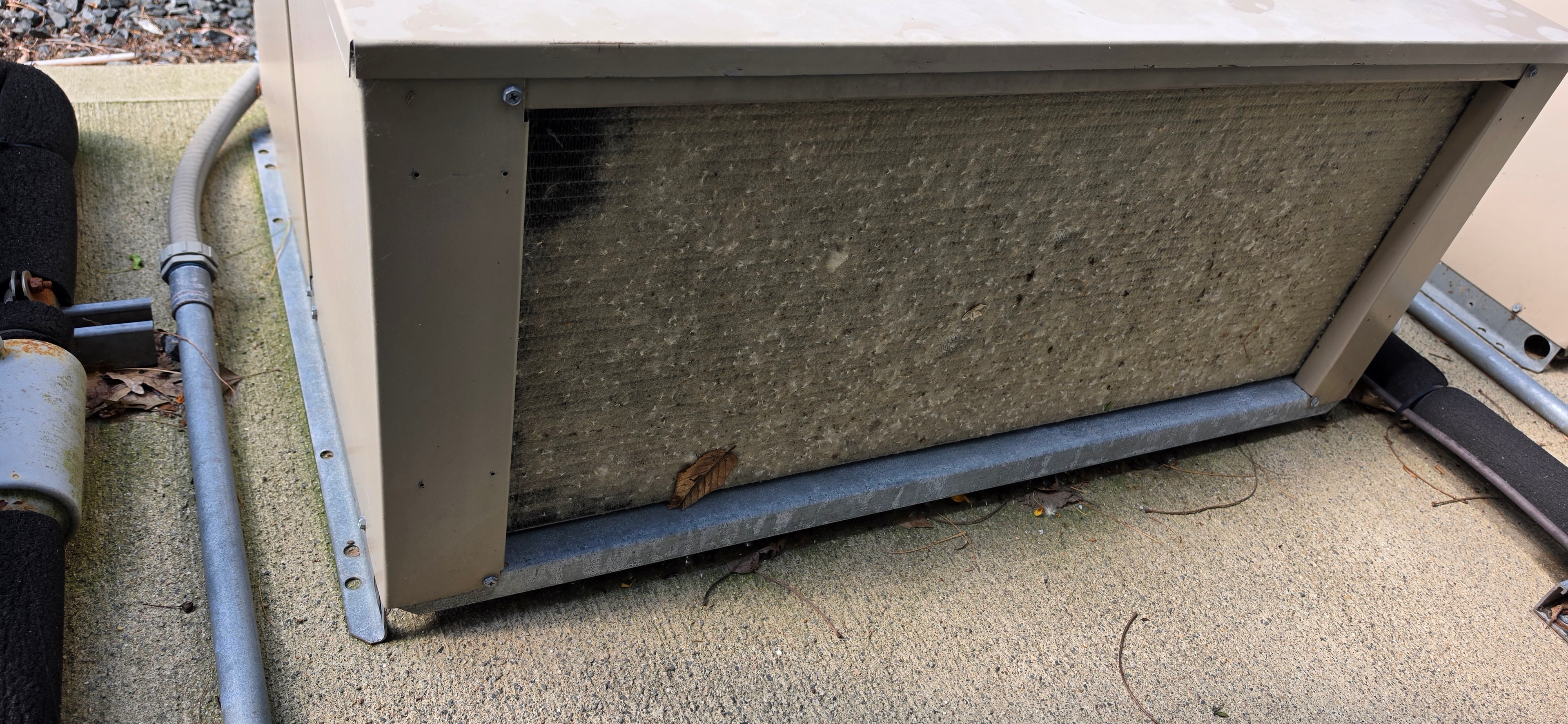 Dirty outdoor condenser coils